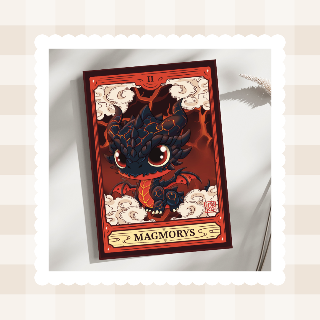 🔥 Carte postale Magmorys – L’éclat des terres ardentes 🔥