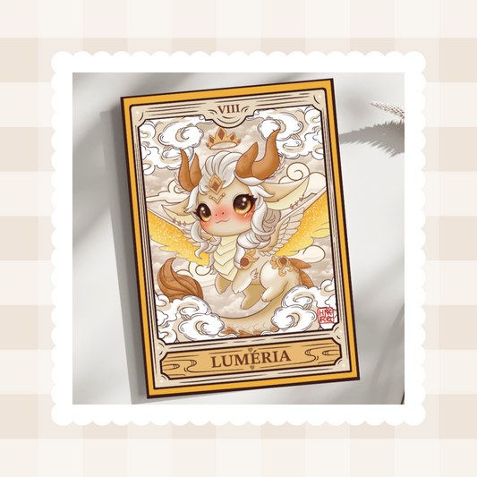 ☀️ Carte postale Luméria – L’éclat du dragon de la lumière céleste ☀️