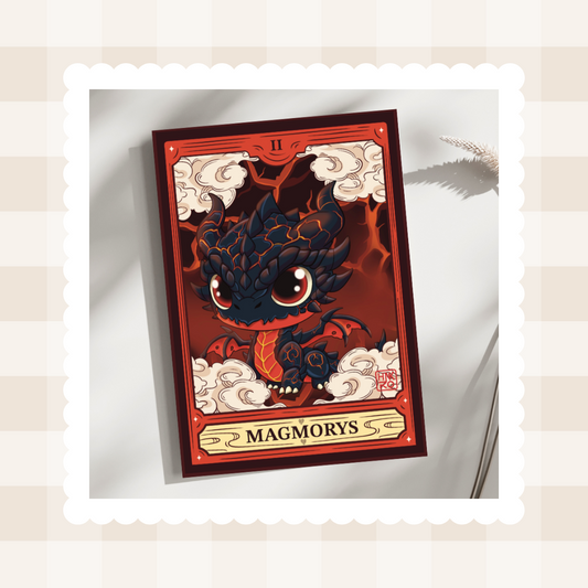 🔥 Carte postale Magmorys – L’éclat des terres ardentes 🔥